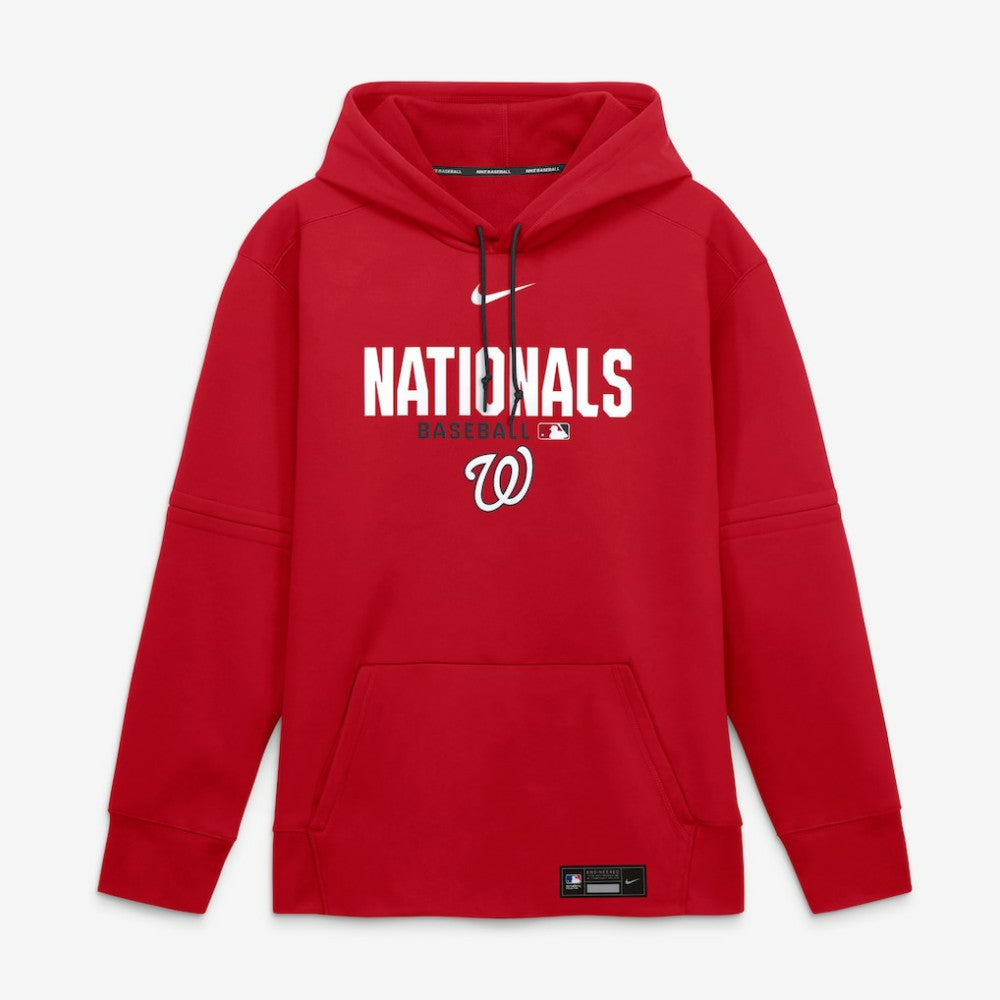 Washington Nationals Nike Authentic Collection Therma-FIT Hoodie - Red Hoodies