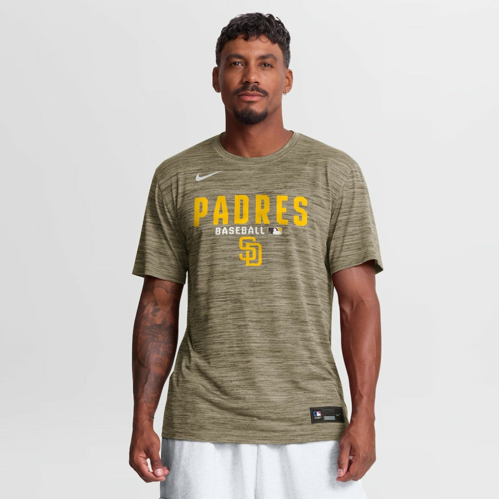 San Diego Padres Nike Authentic Collection Velocity Dri-FIT T-Shirt - Brown T-shirts