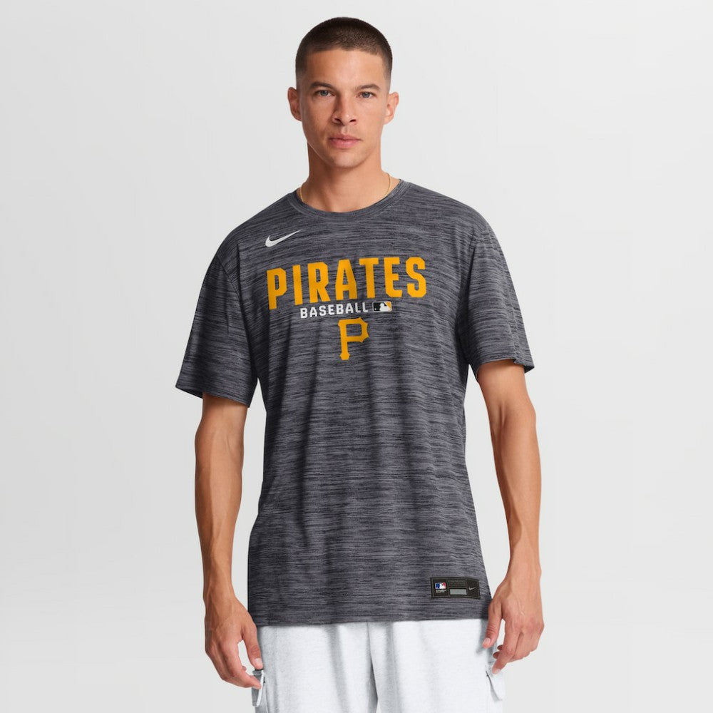 Pittsburgh Pirates Nike Authentic Collection Velocity Dri-FIT T-Shirt - Black T-shirts