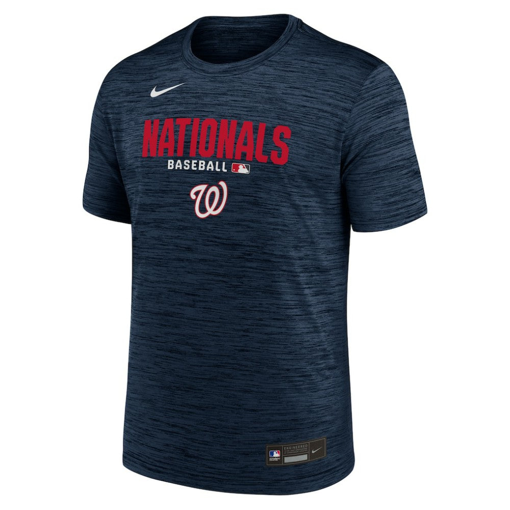 Washington Nationals Nike Authentic Collection Velocity Dri-FIT T-Shirt - Navy T-shirts