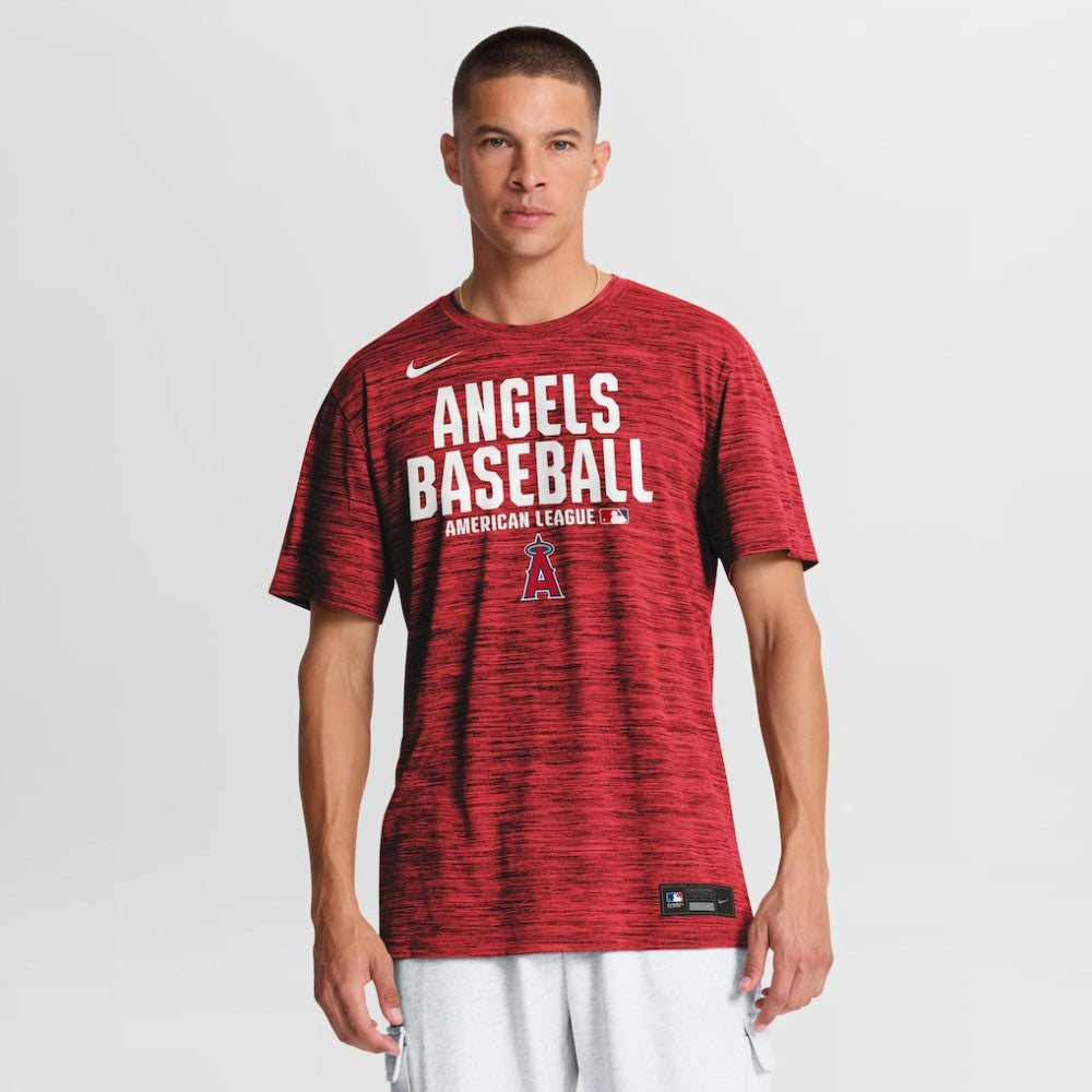 Los Angeles Angels Nike Authentic Collection Velocity Dri-FIT T-Shirt - Red T-shirts
