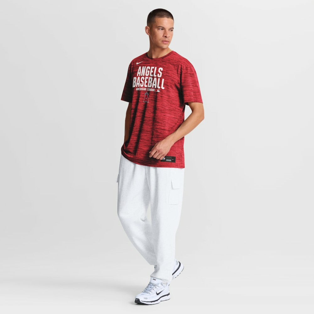 Los Angeles Angels Nike Authentic Collection Velocity Dri-FIT T-Shirt - Red T-shirts