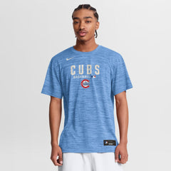 Chicago Cubs Nike Authentic Collection Velocity Dri-FIT T-Shirt - Light Blue T-shirts