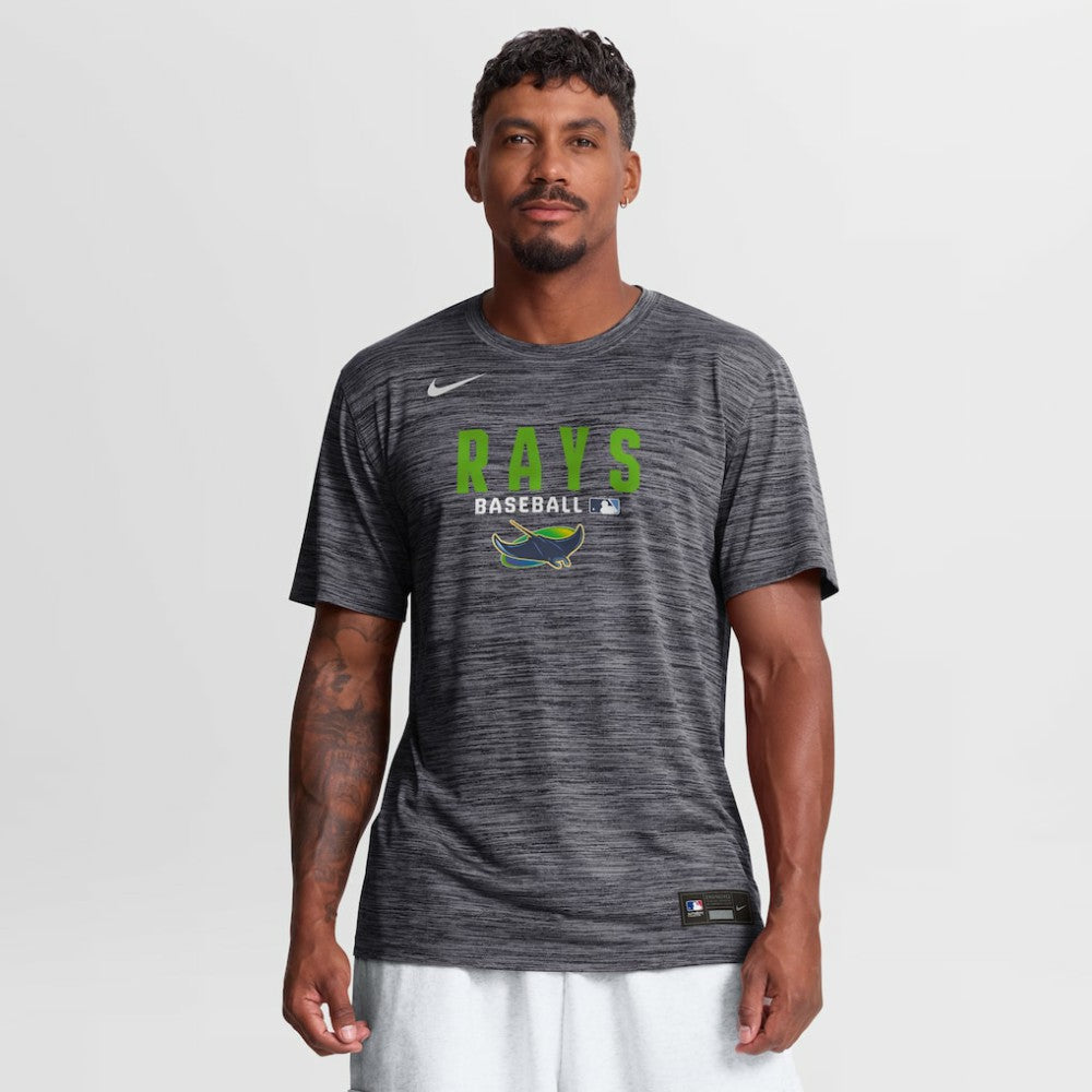 Tampa Bay Rays Nike Authentic Collection Velocity Dri-FIT T-Shirt - Black T-shirts