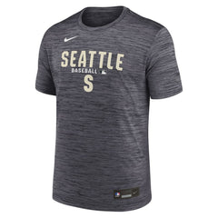 Seattle Mariners Nike Authentic Collection Velocity Dri-FIT T-Shirt - Black T-shirts