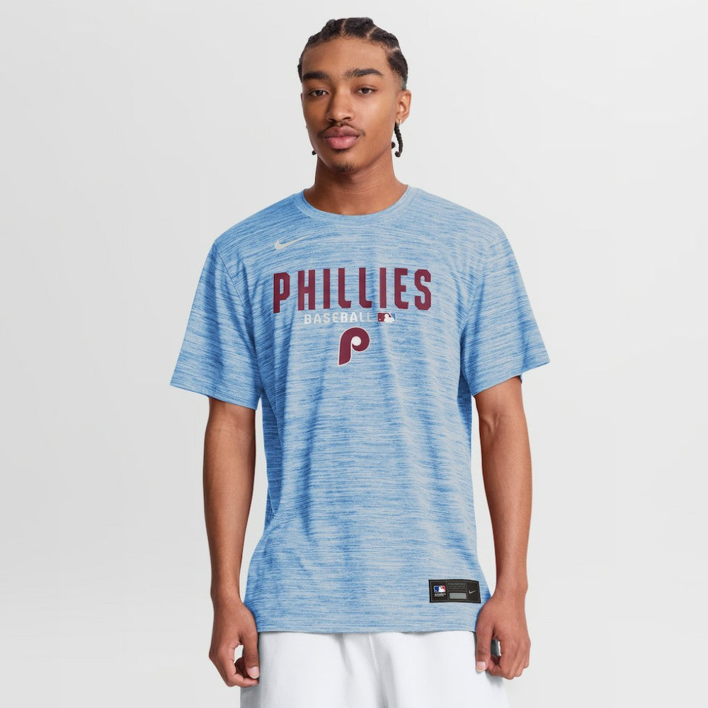Philadelphia Phillies Nike Authentic Collection Velocity Dri-FIT T-Shirt - Light Blue T-shirts