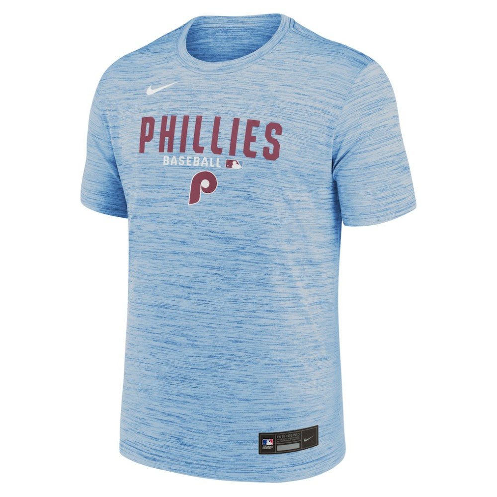 Philadelphia Phillies Nike Authentic Collection Velocity Dri-FIT T-Shirt - Light Blue T-shirts