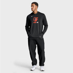 Baltimore Orioles Nike Authentic Collection Dri-FIT Long Sleeve Hooded T-Shirt - Black T-shirts
