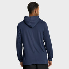 Seattle Mariners Nike Authentic Collection Dri-FIT Long Sleeve Hooded T-Shirt - Navy T-shirts