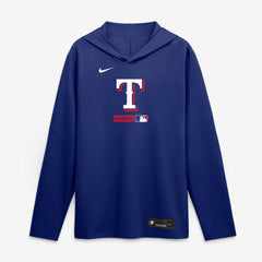 Texas Rangers Nike Authentic Collection Dri-FIT Long Sleeve Hooded T-Shirt - Royal T-shirts