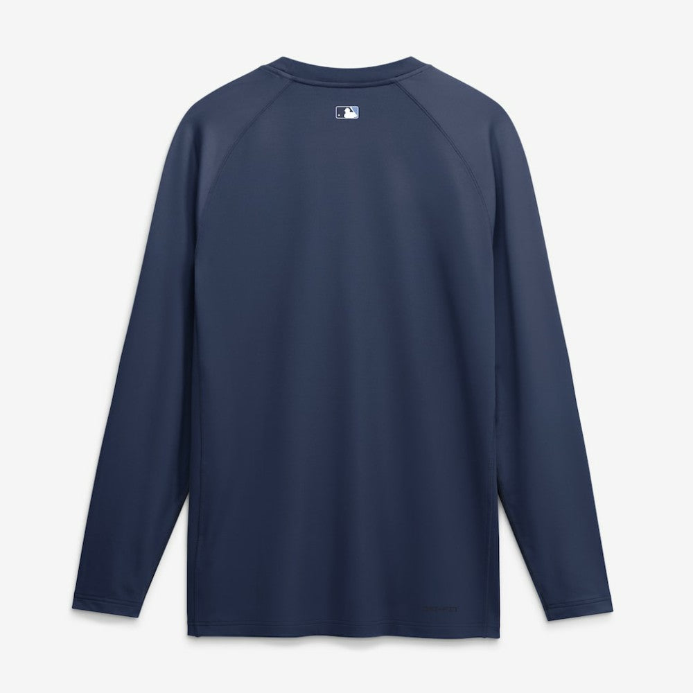 Tampa Bay Rays Nike Authentic Collection Game Time Raglan Long Sleeve T-Shirt - Navy T-shirts