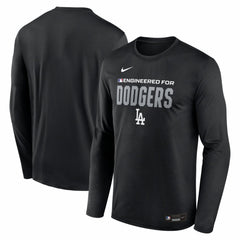 Los Angeles Dodgers Nike Authentic Collection Legend Dri-FIT Long Sleeve T-Shirt - Black T-shirts