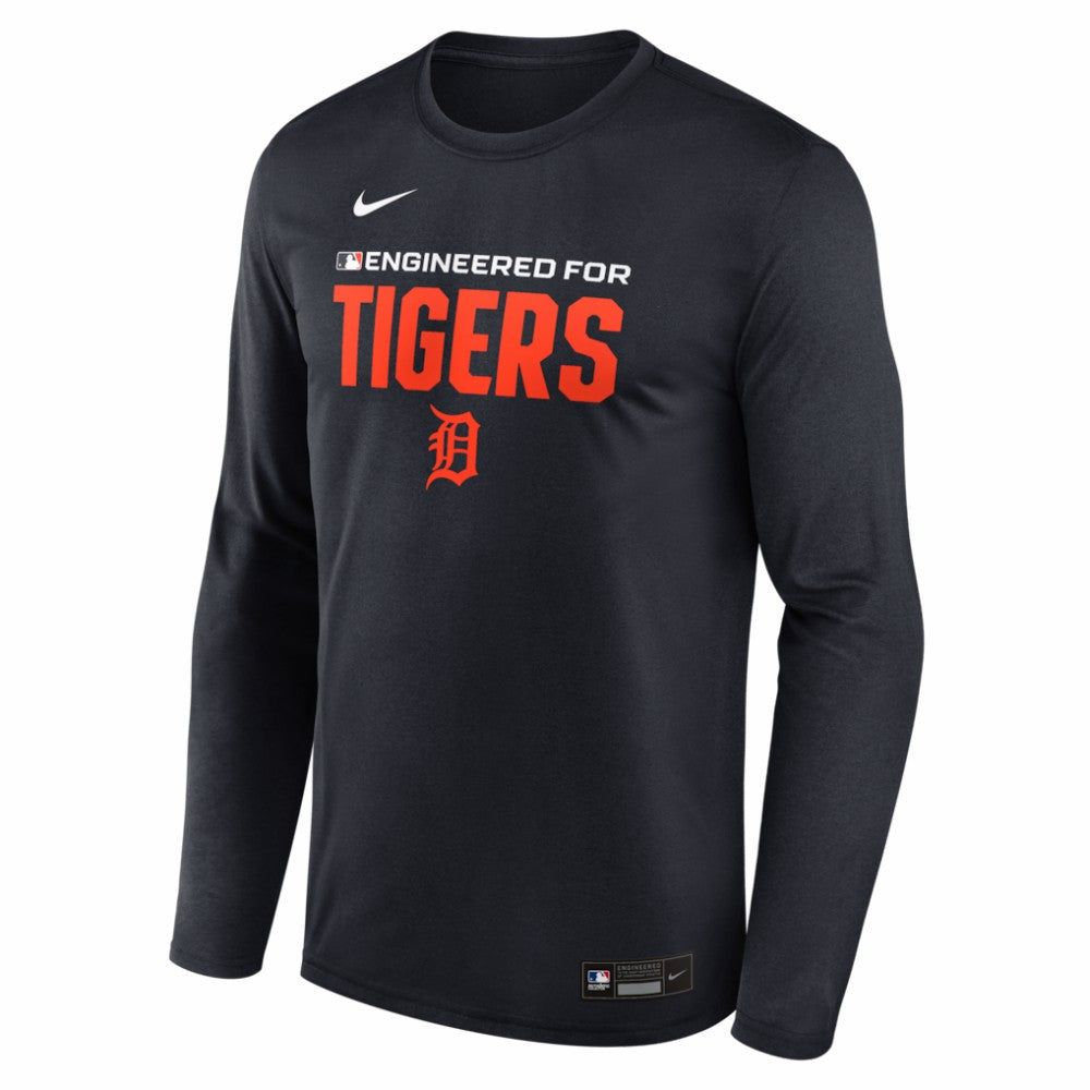 Detroit Tigers Nike Authentic Collection Legend Dri-FIT Long Sleeve T-Shirt - Navy T-shirts