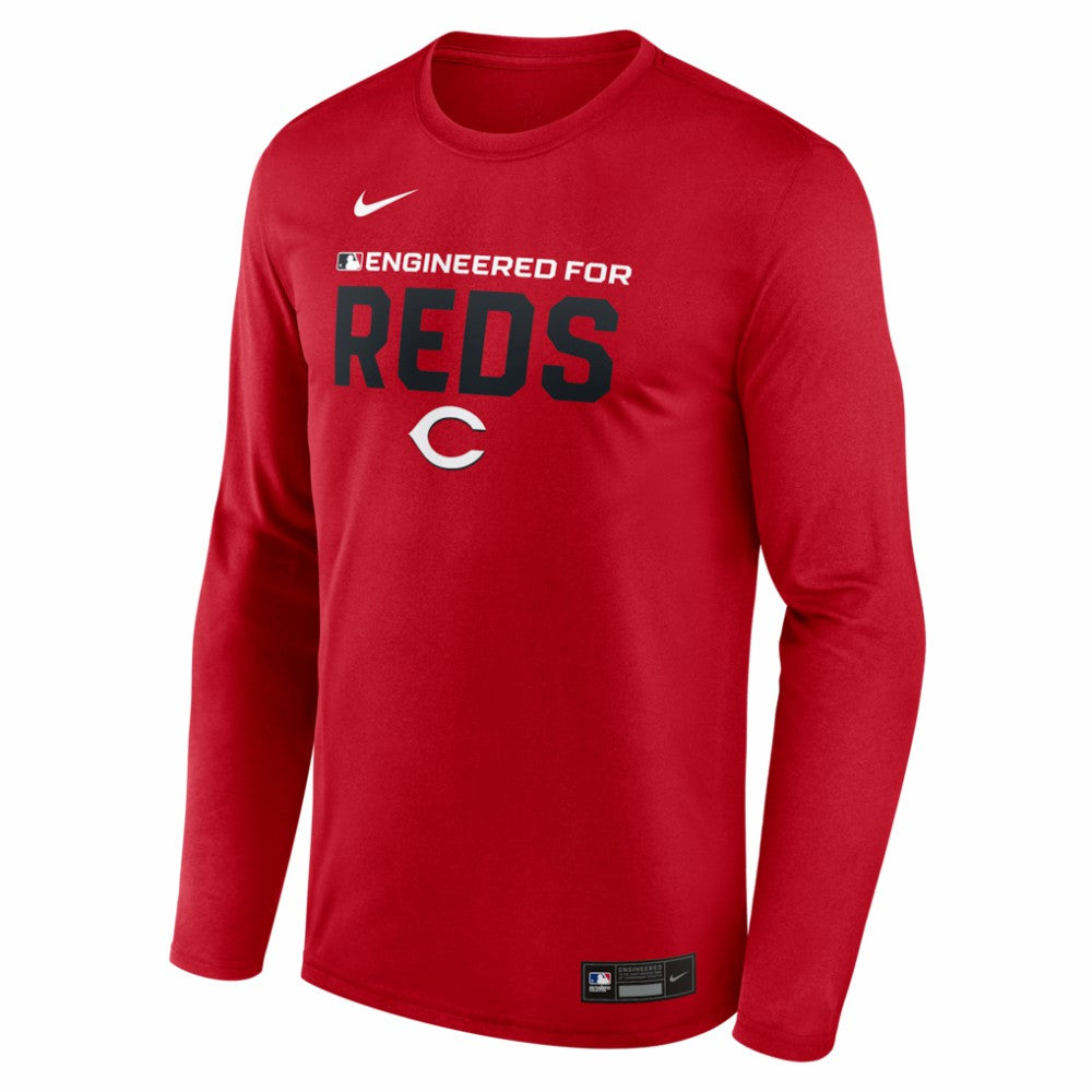 Cincinnati Reds Nike Authentic Collection Legend Dri-FIT Long Sleeve T-Shirt - Red T-shirts