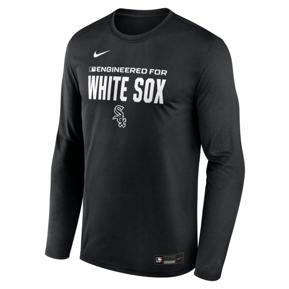 Chicago White Sox Nike Authentic Collection Legend Dri-FIT Long Sleeve T-Shirt - Black T-shirts