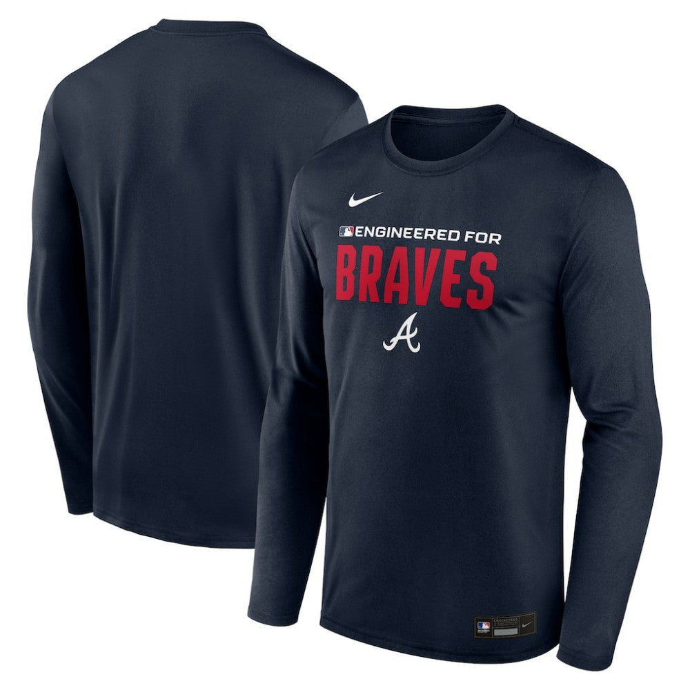 Atlanta Braves Nike Authentic Collection Legend Dri-FIT Long Sleeve T-Shirt - Navy T-shirts