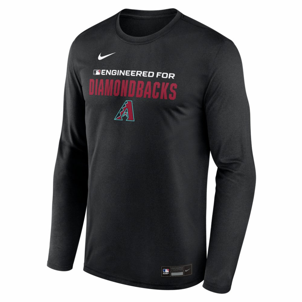 Arizona Diamondbacks Nike Authentic Collection Legend Dri-FIT Long Sleeve T-Shirt - Black T-shirts