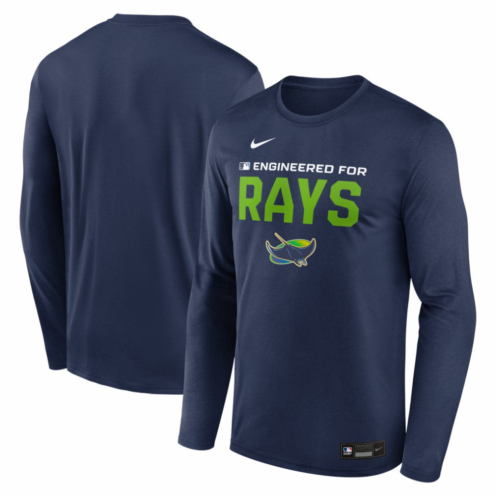 Tampa Bay Rays Nike Authentic Collection Legend Dri-FIT Long Sleeve T-Shirt - Navy T-shirts