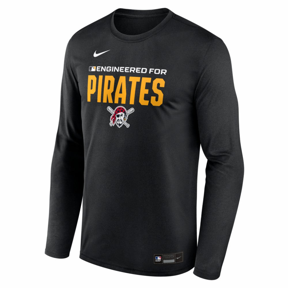 Pittsburgh Pirates Nike Authentic Collection Legend Dri-FIT Long Sleeve T-Shirt - Black T-shirts