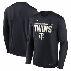 Minnesota Twins Nike Authentic Collection Legend Dri-FIT Long Sleeve T-Shirt - Navy T-shirts