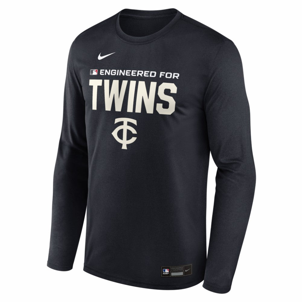 Minnesota Twins Nike Authentic Collection Legend Dri-FIT Long Sleeve T-Shirt - Navy T-shirts