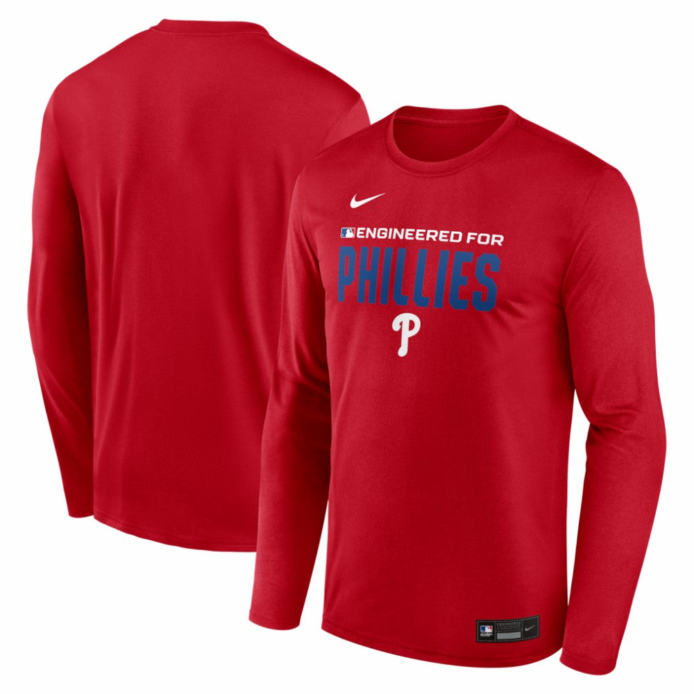 Philadelphia Phillies Nike Authentic Collection Legend Dri-FIT Long Sleeve T-Shirt - Red T-shirts
