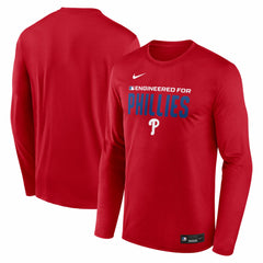 Philadelphia Phillies Nike Authentic Collection Legend Dri-FIT Long Sleeve T-Shirt - Red T-shirts