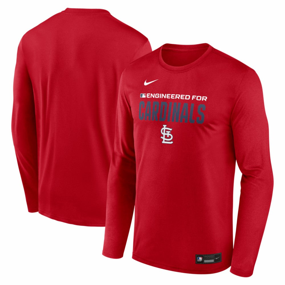 St. Louis Cardinals Nike Authentic Collection Legend Dri-FIT Long Sleeve T-Shirt - Red T-shirts