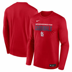 St. Louis Cardinals Nike Authentic Collection Legend Dri-FIT Long Sleeve T-Shirt - Red T-shirts
