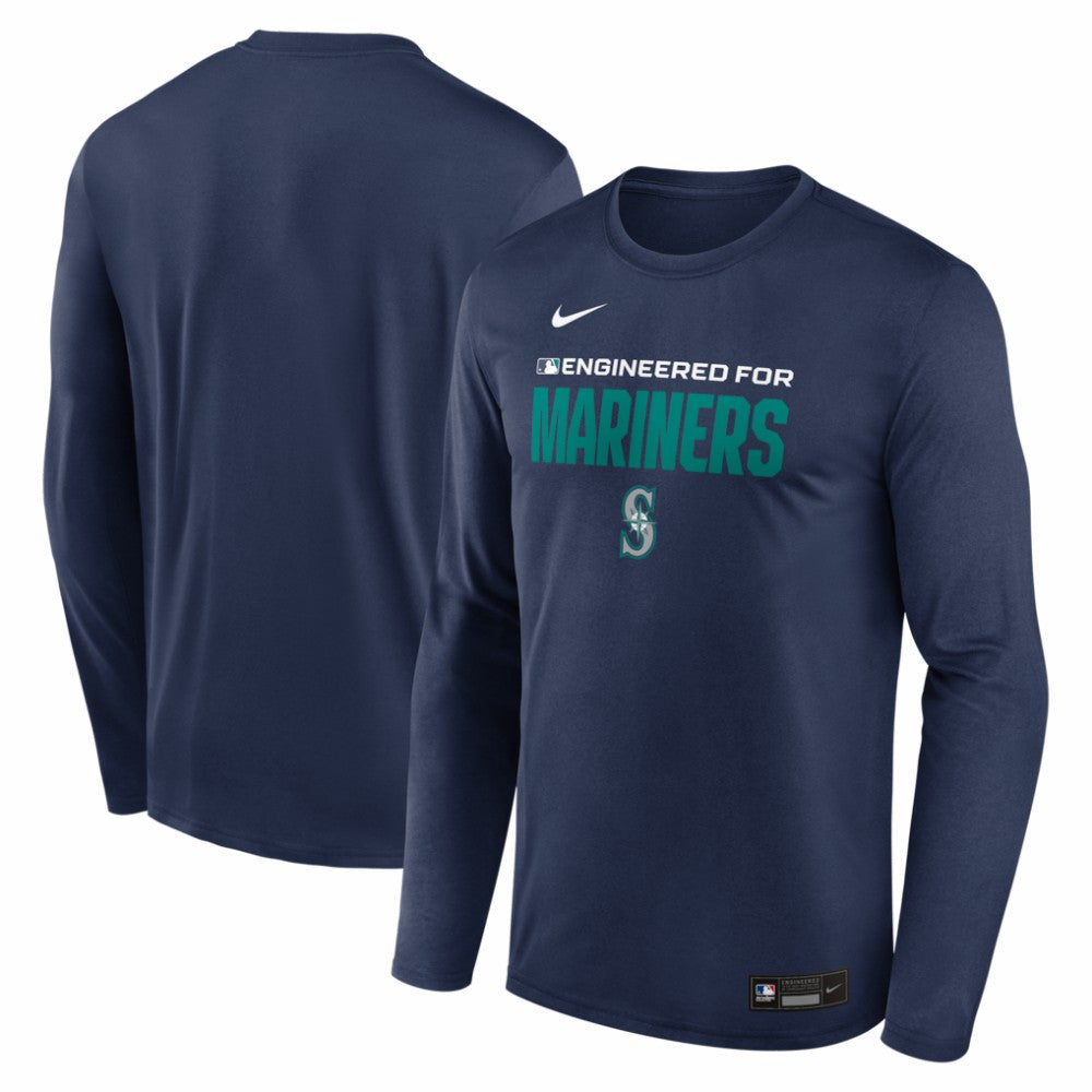 Seattle Mariners Nike Authentic Collection Legend Dri-FIT Long Sleeve T-Shirt - Navy T-shirts