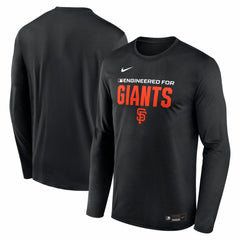 San Francisco Giants Nike Authentic Collection Legend Dri-FIT Long Sleeve T-Shirt - Black T-shirts
