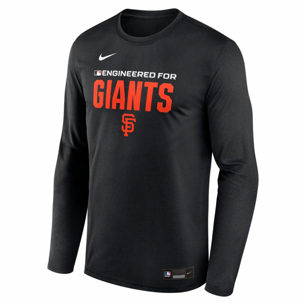 San Francisco Giants Nike Authentic Collection Legend Dri-FIT Long Sleeve T-Shirt - Black T-shirts