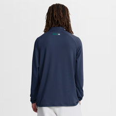 Seattle Mariners Nike Authentic Collection Dri-FIT Raglan Half-Zip Pullover - Navy Pullover