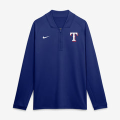 Texas Rangers Nike Authentic Collection Dri-FIT Raglan Half-Zip Pullover - Royal Pullover