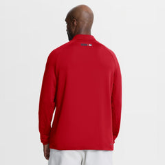 Los Angeles Angels Nike Authentic Collection Dri-FIT Raglan Half-Zip Pullover - Red Pullover