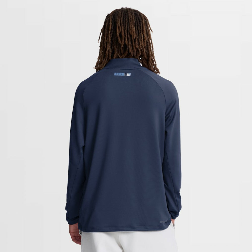 Tampa Bay Rays Nike Authentic Collection Dri-FIT Raglan Half-Zip Pullover - Navy Pullover