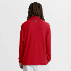 Philadelphia Phillies Nike Authentic Collection Dri-FIT Raglan Half-Zip Pullover - Red Pullover
