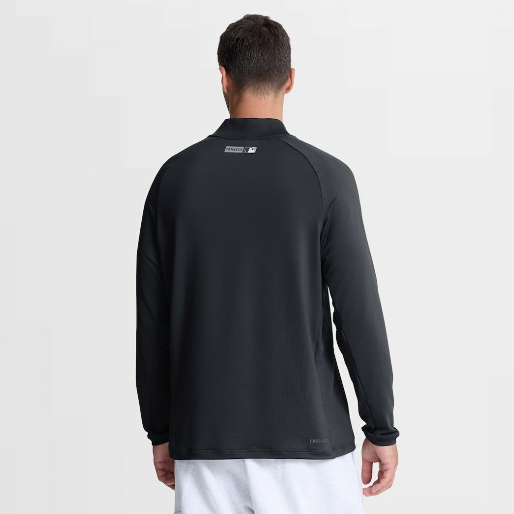 New York Yankees Nike Authentic Collection Dri-FIT Raglan Half-Zip Pullover - Navy Pullover