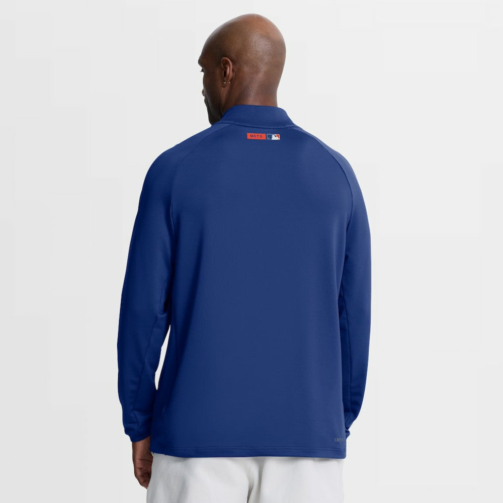 New York Mets Nike Authentic Collection Dri-FIT Raglan Half-Zip Pullover - Royal Pullover