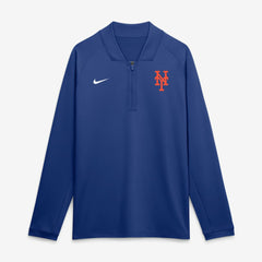 New York Mets Nike Authentic Collection Dri-FIT Raglan Half-Zip Pullover - Royal Pullover
