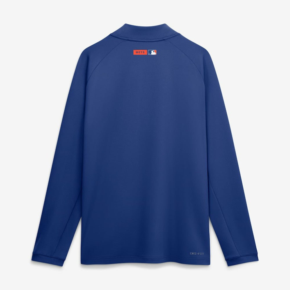 New York Mets Nike Authentic Collection Dri-FIT Raglan Half-Zip Pullover - Royal Pullover