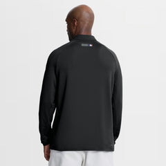 Los Angeles Dodgers Nike Authentic Collection Dri-FIT Raglan Half-Zip Pullover - Black Pullover