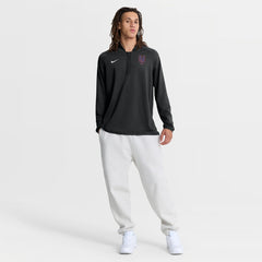 New York Mets Nike Authentic Collection Dri-FIT Raglan Half-Zip Pullover - Black Pullover