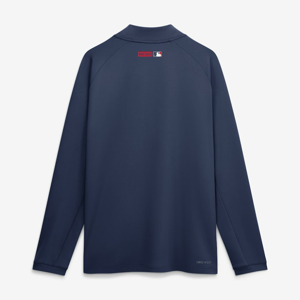 Boston Red Sox Nike Authentic Collection Dri-FIT Raglan Half-Zip Pullover - Navy Pullover