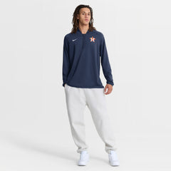 Houston Astros Nike Authentic Collection Dri-FIT Raglan Half-Zip Pullover - Navy Pullover