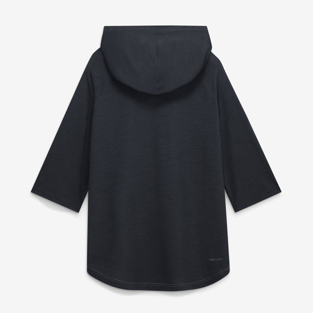 Cleveland Guardians Nike Authentic Collection Flux Dri-FIT Raglan 3/4-Sleeve Hooded T-Shirt - Gray T-shirts