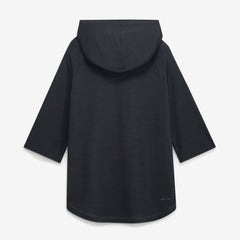 Cleveland Guardians Nike Authentic Collection Flux Dri-FIT Raglan 3/4-Sleeve Hooded T-Shirt - Gray T-shirts
