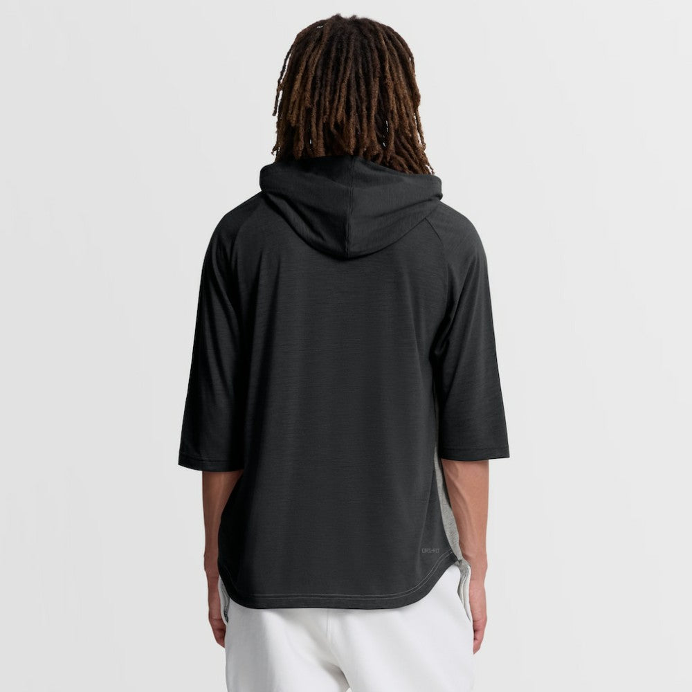 San Francisco Giants Nike Authentic Collection Flux Dri-FIT Raglan 3/4-Sleeve Hooded T-Shirt - Gray T-shirts