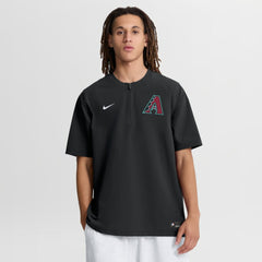 Arizona Diamondbacks Nike Authentic Collection Dri-FIT Quarter-Zip Windshirt - Black