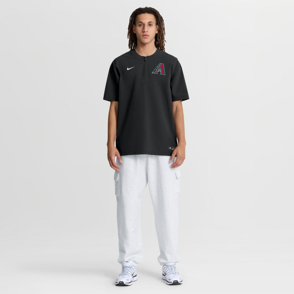 Arizona Diamondbacks Nike Authentic Collection Dri-FIT Quarter-Zip Windshirt - Black